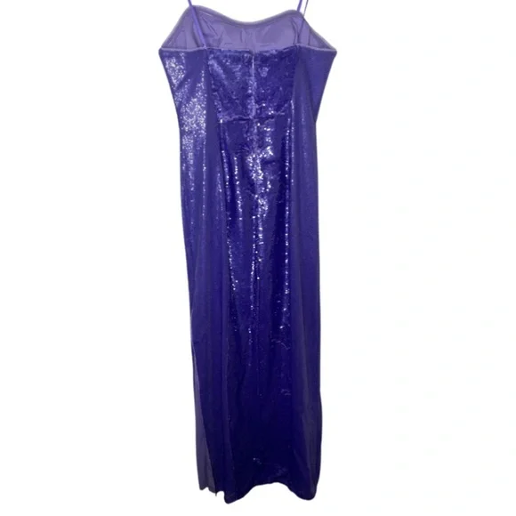 Aidan by Aidan Mattox Strapless Sequin Formal Gown - Picture 6 of 12